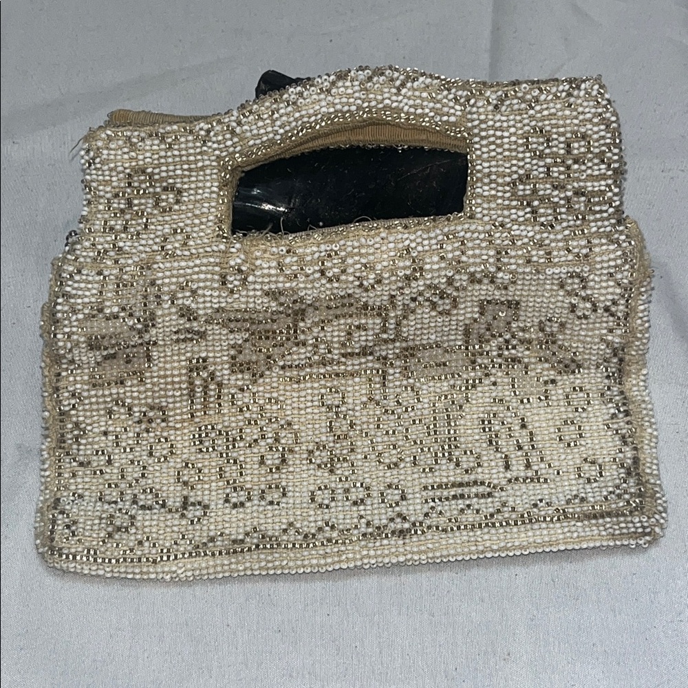 Vintage 1920s European Hand Beaded Evening Clutch - Picture 2 of 7